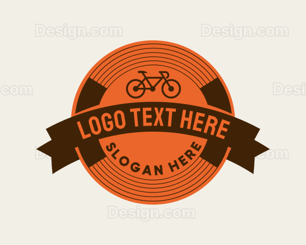 Retro Biking Badge Logo