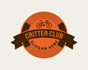 Retro Biking Badge logo design