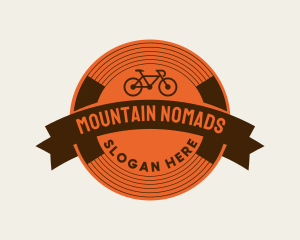 Retro Biking Badge logo design