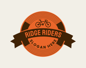 Retro Biking Badge logo design