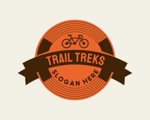 Retro Biking Badge logo