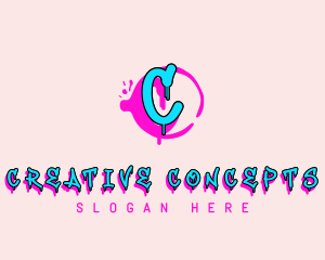 Creative Punk Graffiti logo design