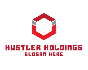 Magnet Hexagon Cube logo design