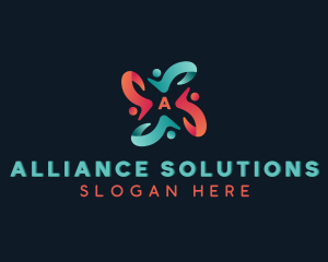 People Community Organization logo design