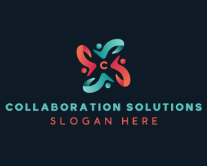 People Community Organization logo design