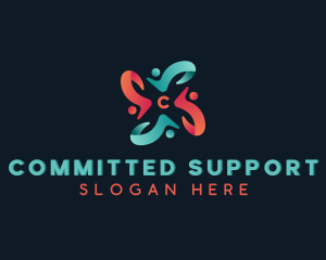 People Community Organization logo design