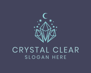 Crystal Jewelry Fashion logo design