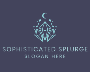 Crystal Jewelry Fashion logo design