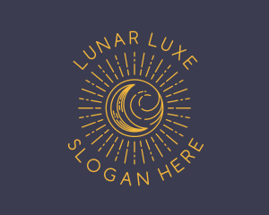 Yellow Lunar Moon  logo