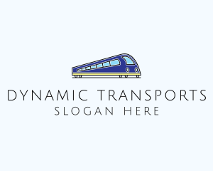 Train Transportation Rail logo design