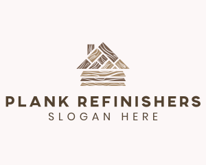 Wood Plank Carpentry logo design