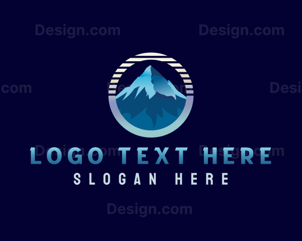 Mountain Peak Hiking Logo