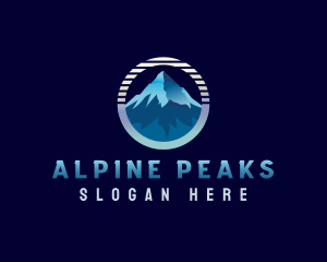 Mountain Peak Hiking logo design