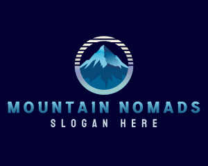 Mountain Peak Hiking logo design