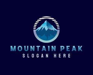 Mountain Peak Hiking logo design