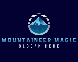 Mountain Peak Hiking logo design