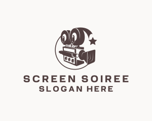 Cinema Film Camera logo design