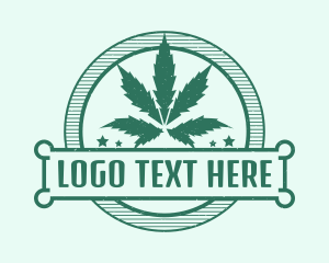 Marijuana Cannabis Badge logo