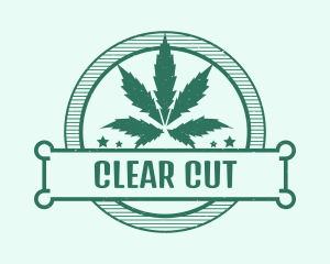 Marijuana Cannabis Badge Logo