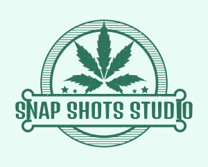Marijuana Cannabis Badge logo