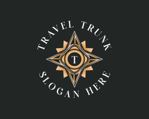 Travel Compass Navigation logo design