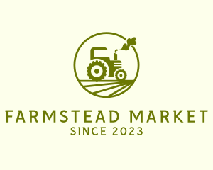 Tractor Farm Crop logo