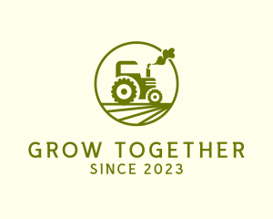 Tractor Farm Crop logo