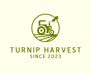 Tractor Farm Crop logo design