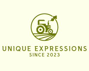 Tractor Farm Crop logo design