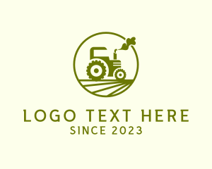 Rural - Tractor Farm Crop logo design