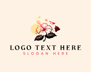 Hibiscus Flower Hawaii  logo