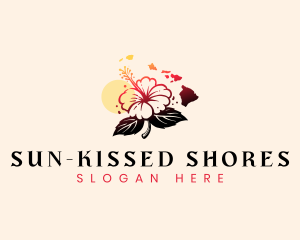 Hibiscus Flower Hawaii  logo