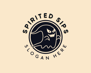 Haunted Spooky Ghost logo design