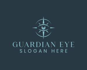 Mystical Eye Compass logo design