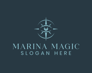 Mystical Eye Compass logo design