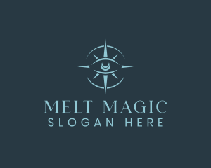 Mystical Eye Compass logo design