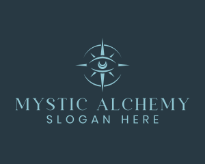 Mystical Eye Compass logo design