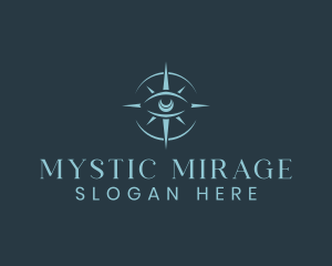 Mystical Eye Compass logo design