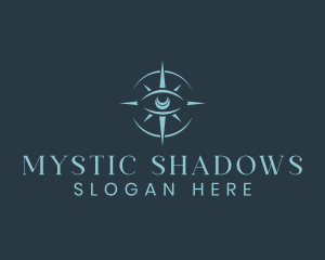 Mystical Eye Compass logo design