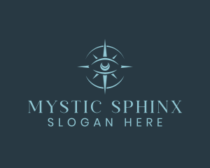 Mystical Eye Compass logo design