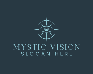 Mystical Eye Compass logo design