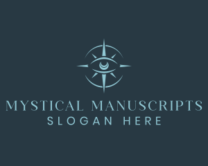 Mystical Eye Compass logo design