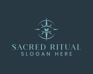 Mystical Eye Compass logo design