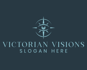 Mystical Eye Compass logo design