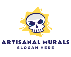 Skull Graffiti Artist logo design