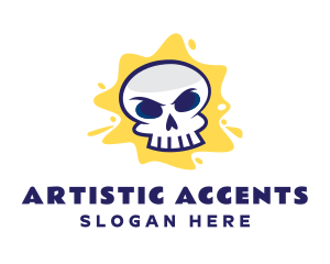 Skull Graffiti Artist logo design