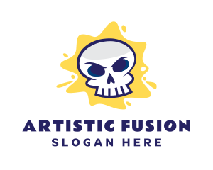 Skull Graffiti Artist logo design