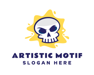 Skull Graffiti Artist logo design