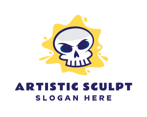 Skull Graffiti Artist logo design