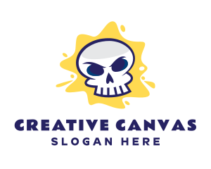 Skull Graffiti Artist logo design